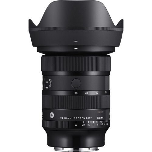 Lente SIGMA 24-70mm f/2.8 DG DN II Art (Leica L) — detalhe do corpo