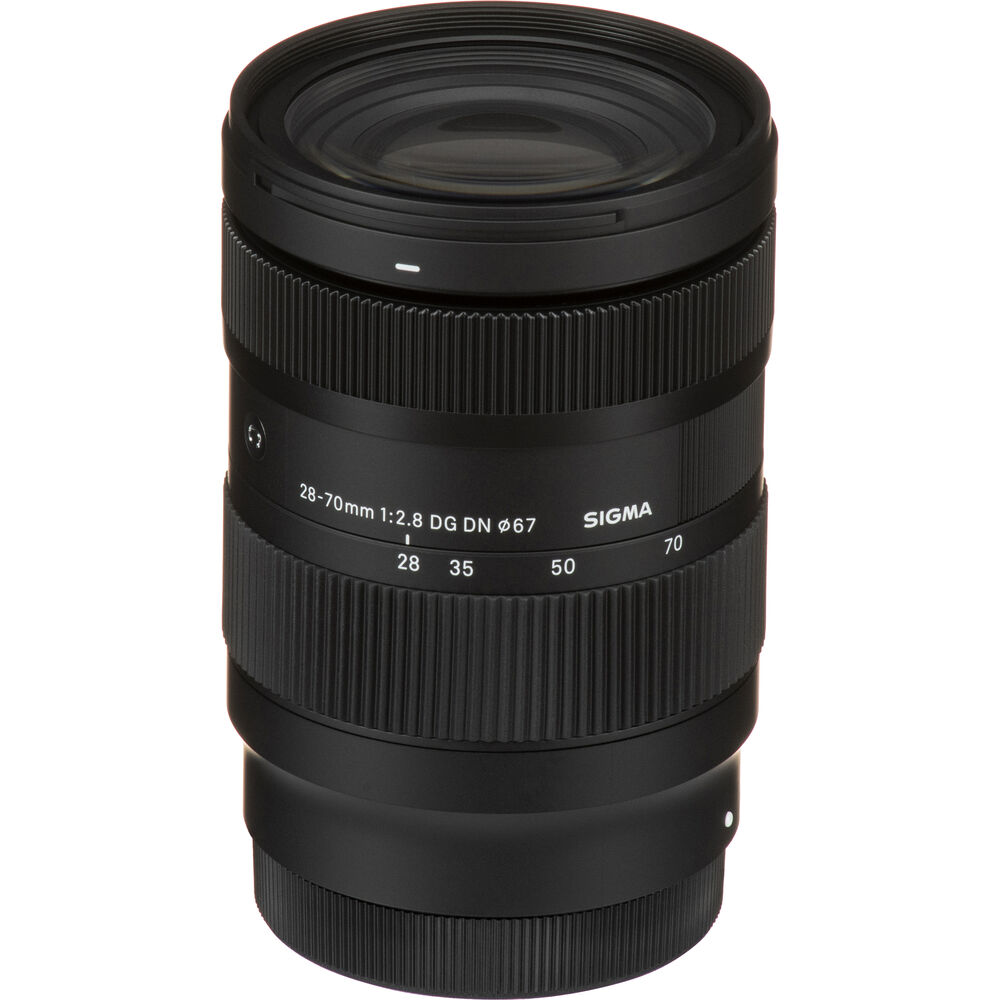 Lente Sigma 28-70mm f/2.8 DG DN Contemporary (L-Mount) — vista em ângulo