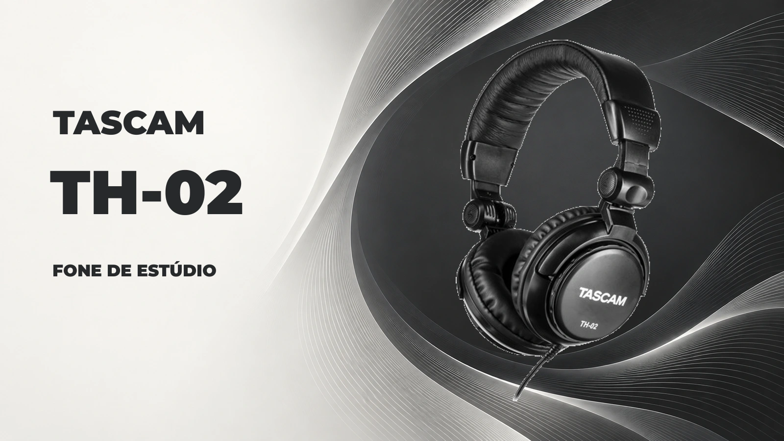 Fone Tascam TH-02 preto