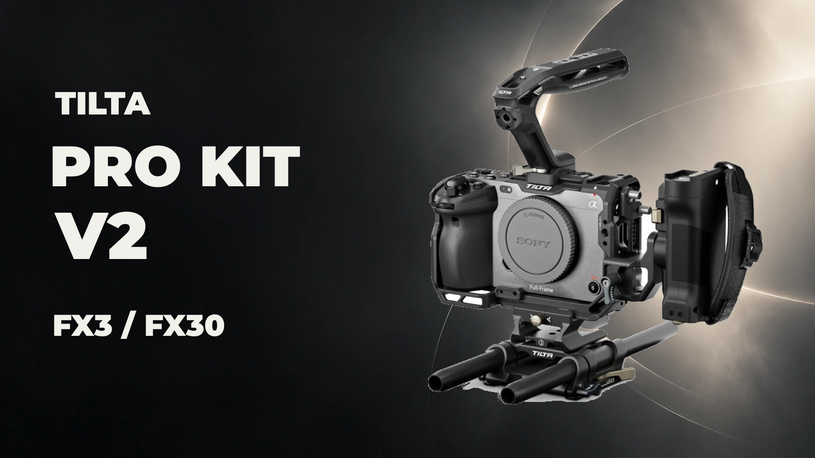 Tilta Pro Kit V2 preto para Sony FX3 e FX30