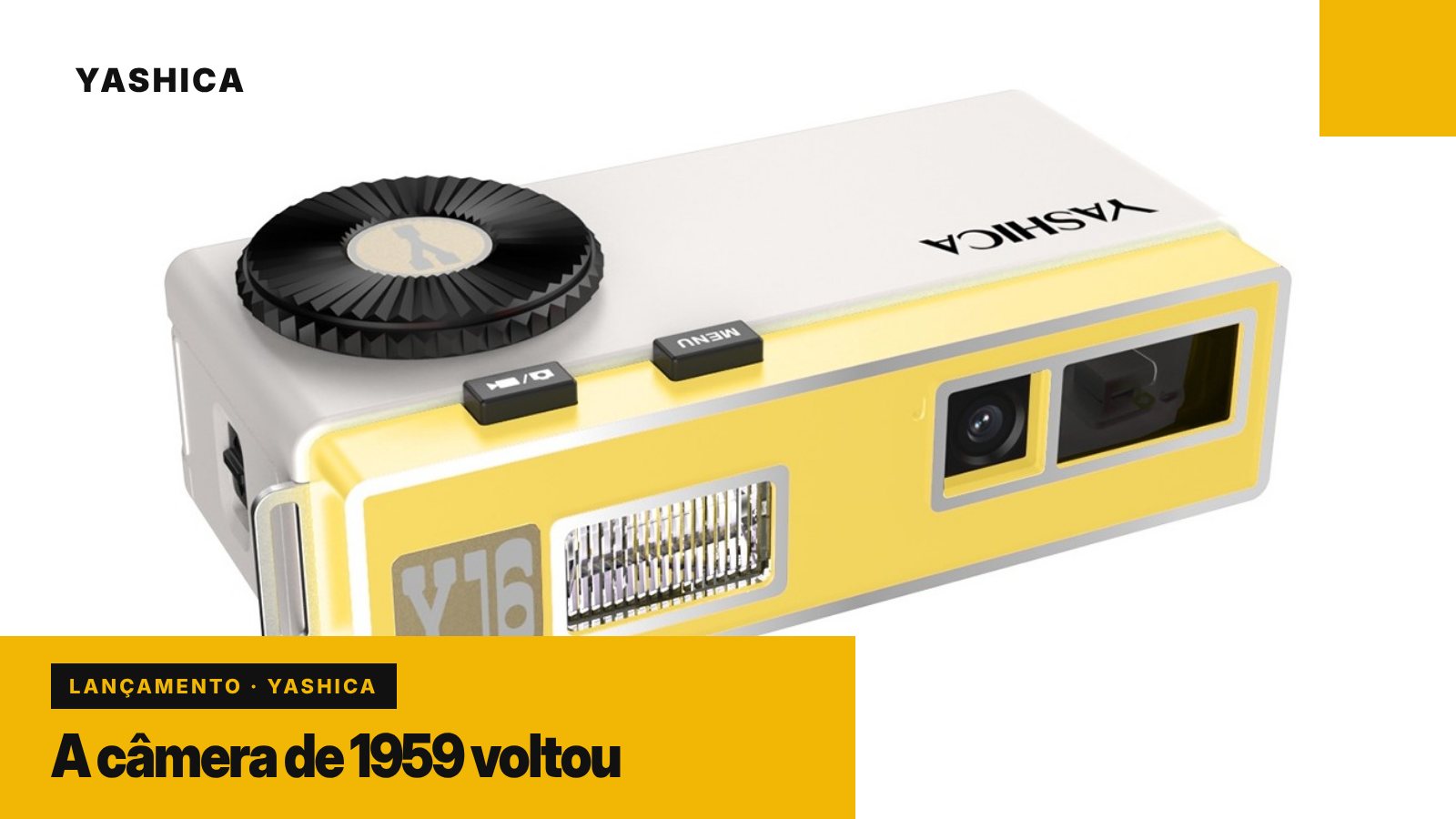 Yashica relança a Y16 de 1959 como câmera digital de bolso